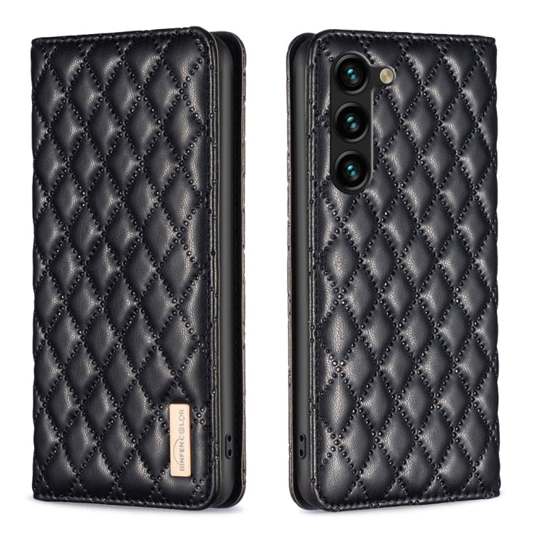 Diamond Lattice Magnetic Leather Flip Phone Case, For Galaxy S27+ 5G, For Galaxy S26 FE 5G, For Samsung Galaxy S25 5G, For Samsung Galaxy S25+ 5G