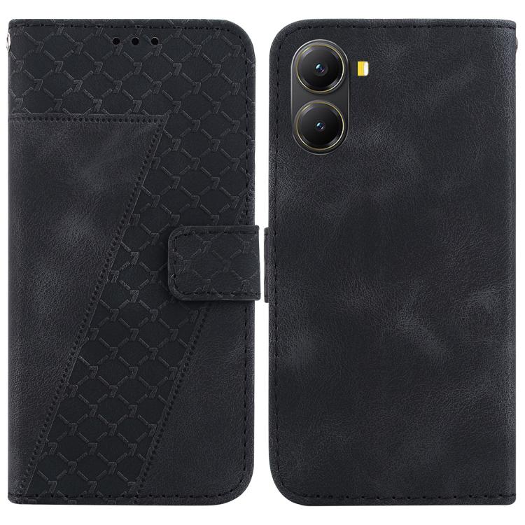 Seven-shaped Embossed Leather Phone Case, For Redmi Note 14S 4G, For Redmi K80 / K80 Pro, For Redmi Note 14 4G 164.84mm, For Redmi Turbo 4 / Xiaomi Poco X7 Pro