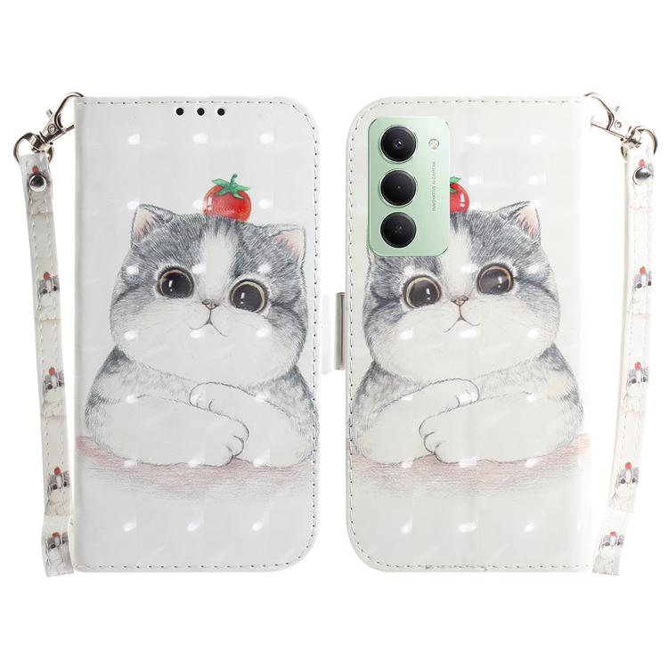 3D Colored Flip Leather Phone Case, For Redmi 15C 5G / 4G EU 173mm / Poco C85 5G, For Redmi 15 5G Global / 15 4G SEA 169.5mm