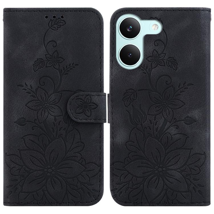 Lily Embossed Leather Phone Case, For Redmi A7 Pro 4G / 5G 171mm / Poco C85x 5G, For Redmi 15a 5G, For Redmi Turbo 5 Max 5G / Poco X8 Pro Max 5G, For Redmi Turbo 5 5G / Poco X8 Pro 5G
