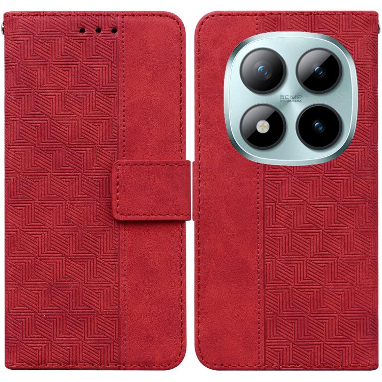 Geometric Embossed Leather Phone Case, For Redmi A7 Pro 4G / 5G 171mm / Poco C85x 5G, For Redmi Turbo 5 Max 5G / Poco X8 Pro Max 5G, For Redmi Turbo 5 5G / Poco X8 Pro 5G, For Redmi Note 15 Pro+ 5G 163.3mm / Poco M8 Pro 5G