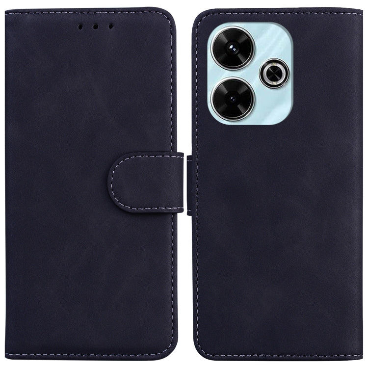 Skin Feel Pure Color Flip Leather Phone Case, For Redmi 14C 4G, For Redmi 13 4G