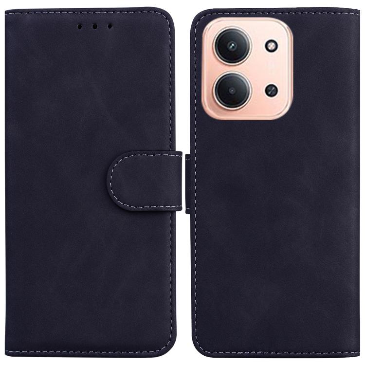 Skin Feel Pure Color Flip Leather Phone Case
