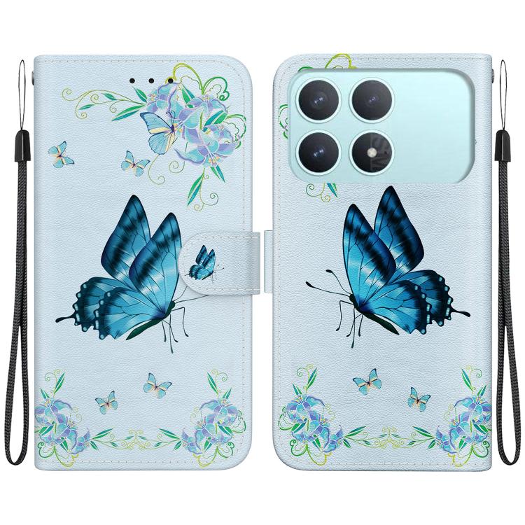 Crystal Texture Colored Drawing Leather Phone Case, For Redmi Note 15 Pro 4G Global 163.2mm, For Redmi K90 / Xiaomi Poco F8 Pro 5G