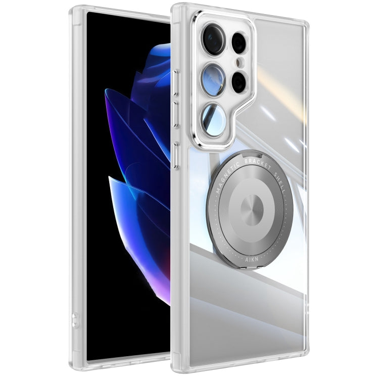 360 Holder MagSafe Acrylic Hybrid TPU Phone Case, For Samsung Galaxy S25+ 5G, For Samsung Galaxy S25 Ultra 5G, For Samsung Galaxy S24 FE 5G, For Samsung Galaxy S24 Ultra 5G