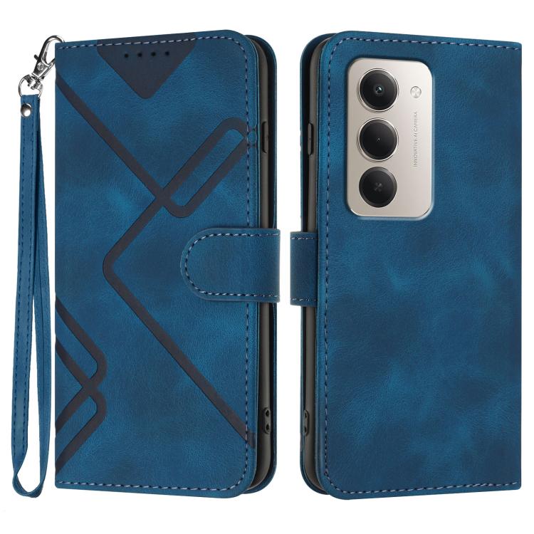 Line Pattern Skin Feel Leather Phone Case, For Redmi K90 Pro Max / Poco F8 Ultra, For Redmi K90 / Poco F8 Pro 5G, For Redmi 15 5G Global / 15 4G SEA 169.5mm, For Redmi 15 5G / 4G EU 171mm