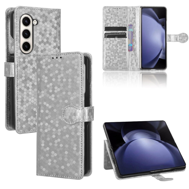 Honeycomb Dot Texture Leather Phone Case, For Samsung Galaxy Z Flip7 FE / Z Flip6 5G, For Samsung Galaxy Z Fold7 5G, For Samsung Galaxy Z Flip7 5G, For Samsung Galaxy Z Fold6 5G