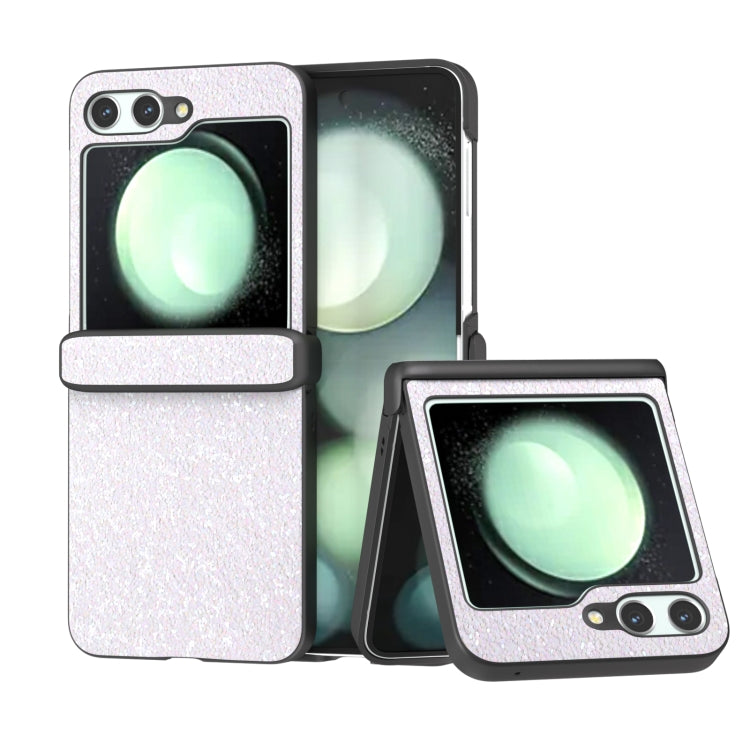 Three Parts Colorful Glitter Powder Shockproof Phone Case, For Samsung Galaxy Z Flip6 / Flip7 FE