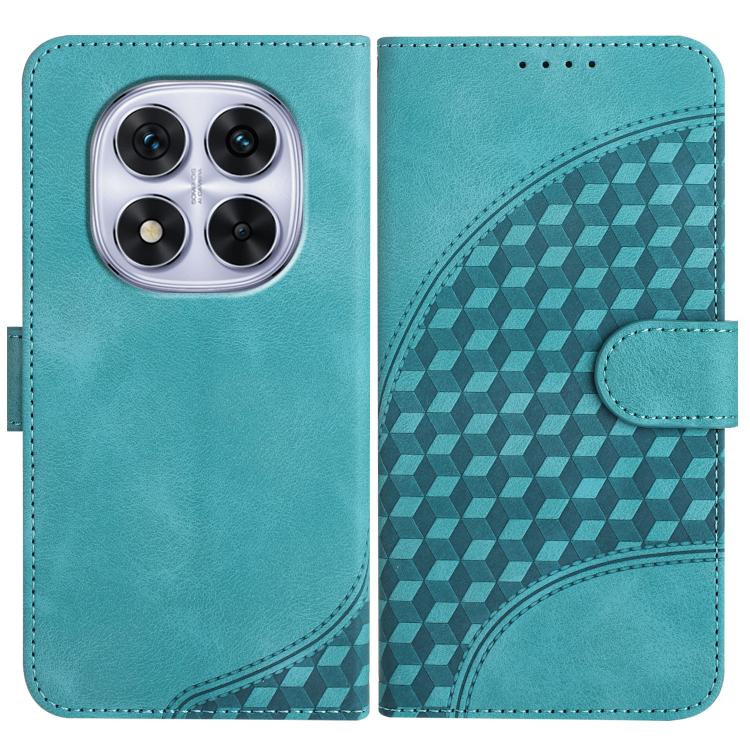 Elephant Head Embossed Phone Leather Case with Lanyard, For Redmi Note 14 4G 164.84mm, For Redmi Turbo 4 / Poco X7 Pro, For Redmi Note 14 Pro 4G