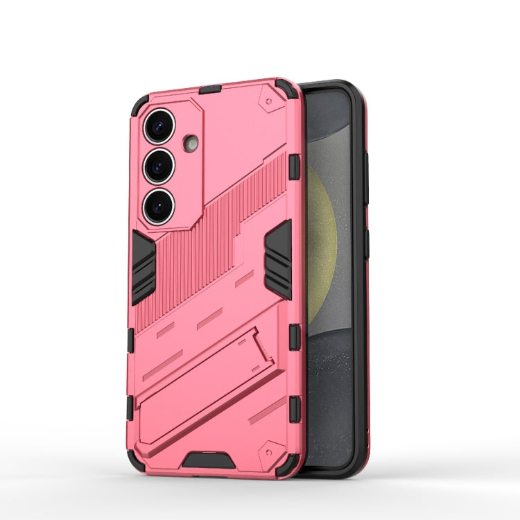 Punk Armor 2 in 1 PC + TPU Shockproof Phone Case with Invisible Holder, For Samsung Galaxy S26 5G, For Samsung Galaxy S25 Edge 5G, For Samsung Galaxy S25 5G