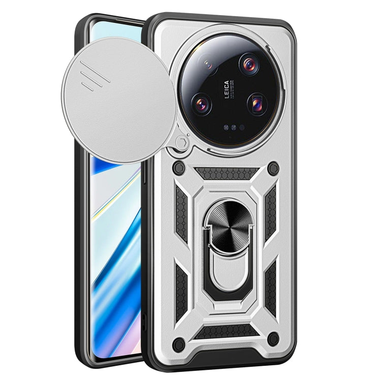 Sliding Camera Cover Design TPU+PC Phone Case, For Xiaomi Poco F6 Pro, For Xiaomi 13 Ultra