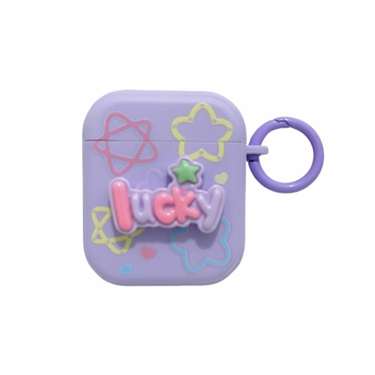 Fresh 3D Text Skin Feel Earbuds Box PC Case, For AirPods Pro 2, For AirPods 3, For AirPods Pro, For AirPods 2 / 1