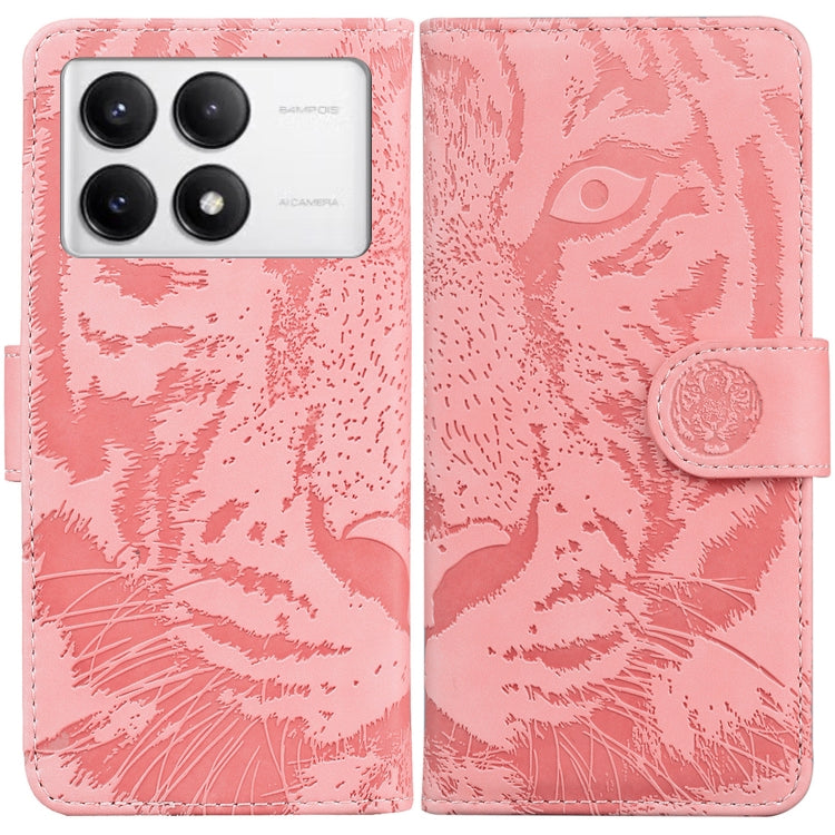 Tiger Embossing Pattern Flip Leather Phone Case, For Redmi 15 5G Global / 15 4G SEA 169.5mm, For Redmi 15 5G / 4G EU 171mm, For Redmi 13 4G, For Redmi K70 / K70 Pro