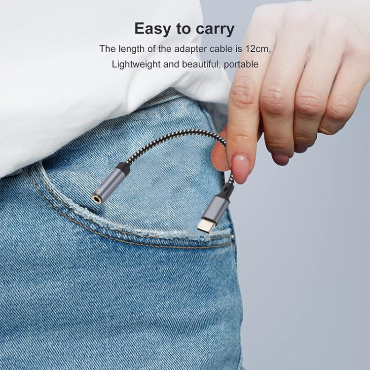 13cm AUX 3.5mm Female to Type-C Cable Audio Cable