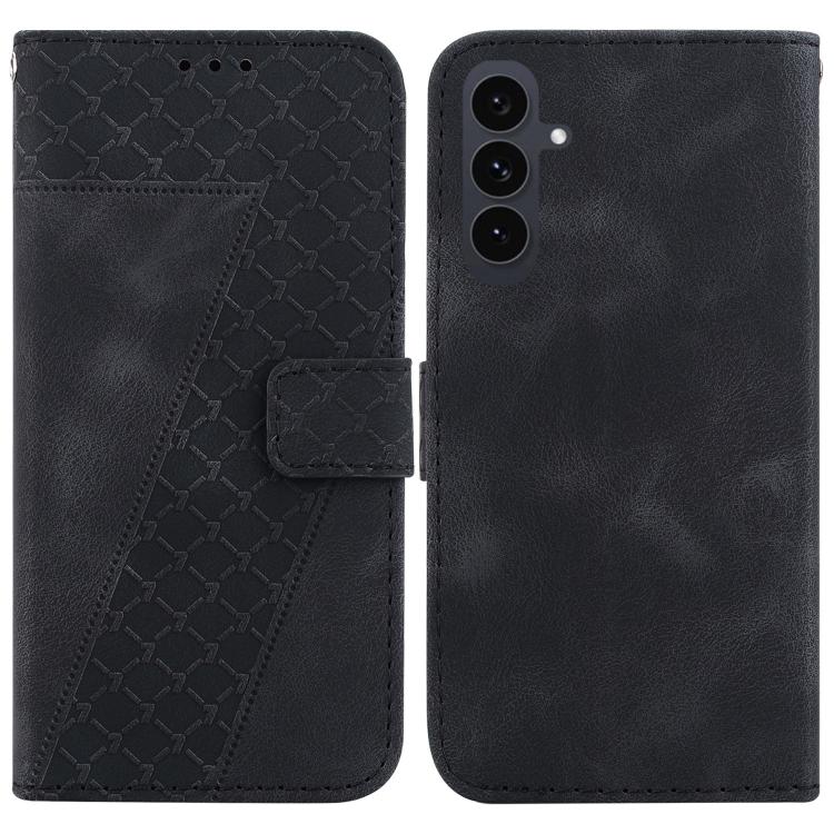 Seven-shaped Embossed Leather Phone Case