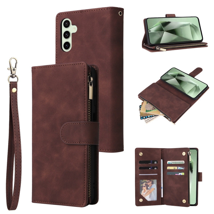 Multifunctional Multi-Card Wallet Phone Leather Case, For Samsung Galaxy S24 FE 5G