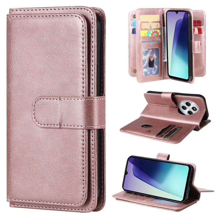 Multi-Function Wallet 10 Card Slots Leather Phone Case