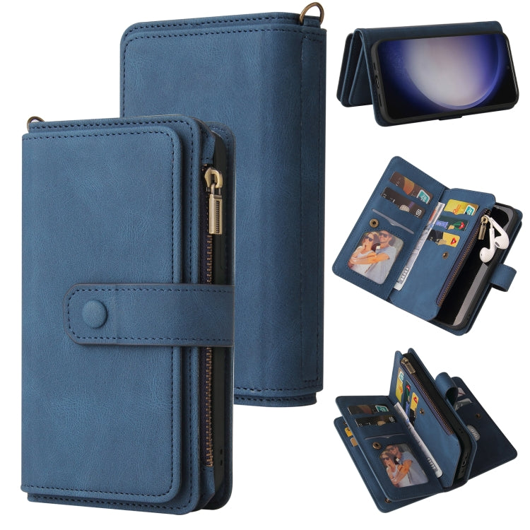 Skin Feel Multi Card Slots Zipper Wallet Leather Phone Case, For Galaxy S26 FE 5G, For Galaxy S26 Edge 5G, For Galaxy S26 Ultra 5G, For Galaxy S26 5G, For Galaxy S25 / S24 5G, For Galaxy S25+ / S24+ 5G