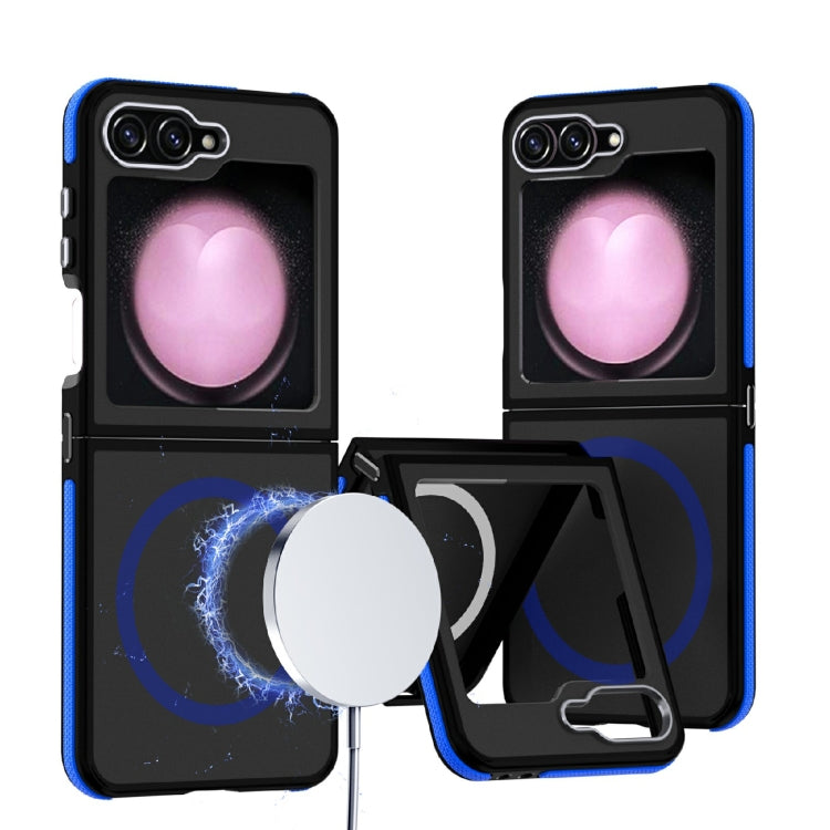 Dual-Color Skin Feel MagSafe Full Coverage Phone Case, For Samsung Galaxy Z Flip6 / Flip7 FE, For Samsung Galaxy Z Flip5