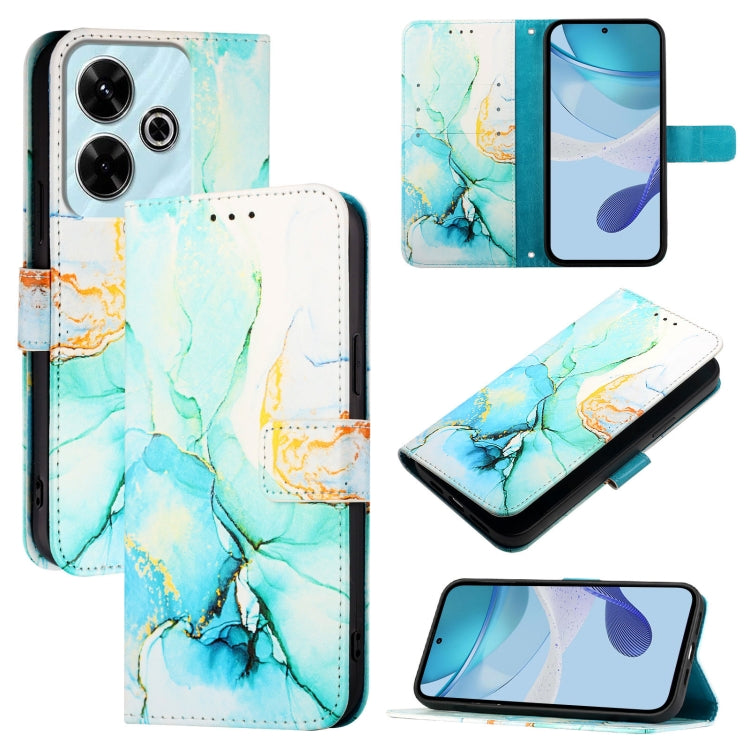 PT003 Marble Pattern Flip Leather Phone Case, For Redmi Note 14 Pro 4G, For Redmi Note 14 4G 163.25mm, For Redmi K70 Ultra 5G Global, For Redmi 13 4G