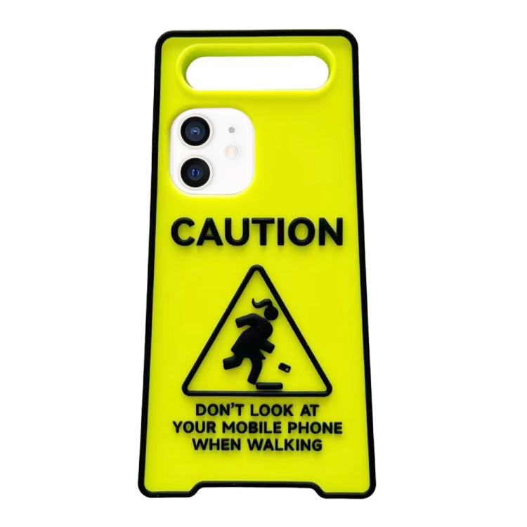 Warning Signs Noctilucent Silicone Phone Case