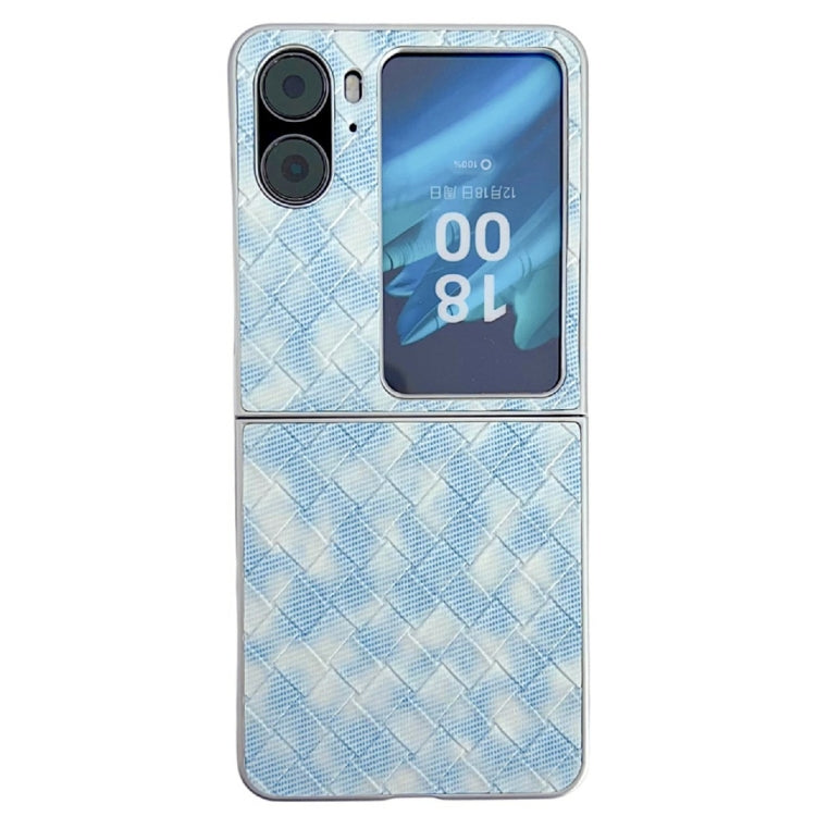 Colorful Woven Pattern Full Coverage Phone Case, For OPPO Find N3 Flip, For OPPO Find N2 Flip