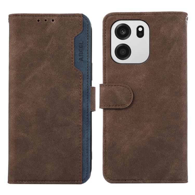 ABEEL Color Block Magnetic RFID Leather Phone Case, For OnePlus Nord CE6 Lite 5G Global, For OnePlus Ace 6 Ultra, For OnePlus 15T, For OnePlus Turbo 6V / Turbo 6