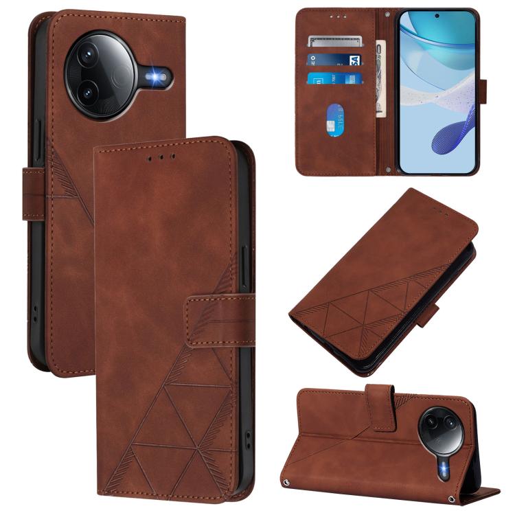 Crossbody 3D Embossed Flip Leather Phone Case