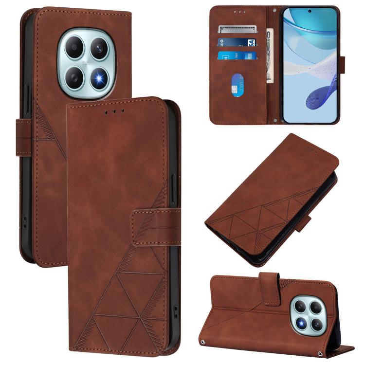 Crossbody 3D Embossed Flip Leather Phone Case, For Redmi 15a 5G Global, For Redmi Turbo 5 5G Global/Poco X8 Pro 5G, For Redmi Note 15 Pro+ 5G Global 163.3mm, For Redmi Note 15 4G / 5G Global 164mm