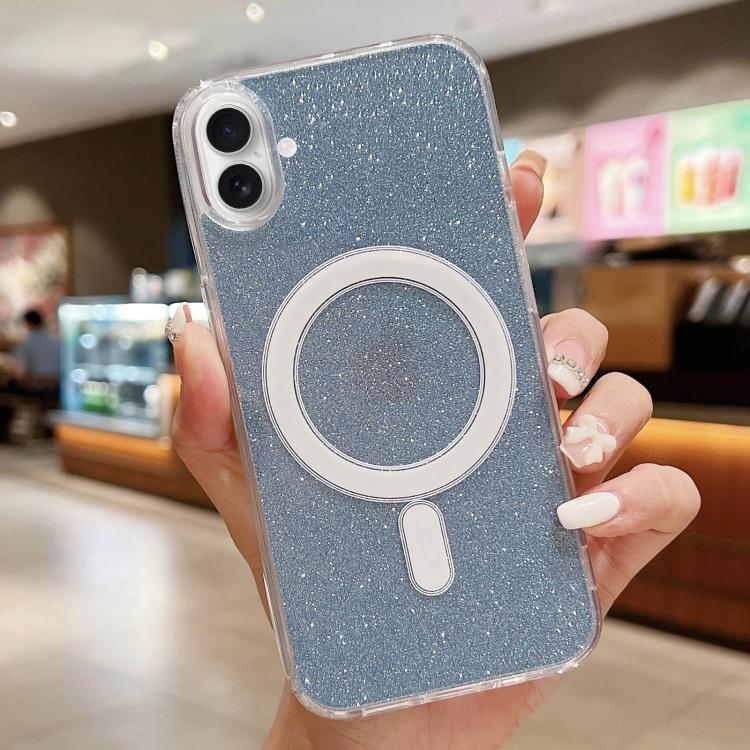 Acrylic Transparent Glitter MagSafe Phone Case