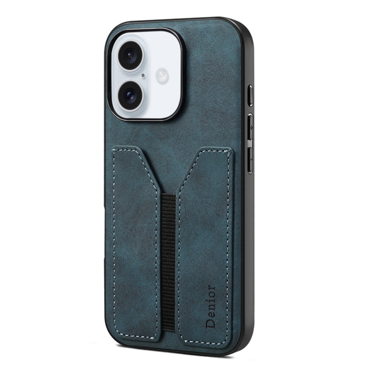 Denior D07 DV Elastic Card Slot PU Back Cover Phone Case, For iPhone 18 Pro / 17 Pro, For iPhone 18 Pro Max / 17 Pro Max, For iPhone 17e / 16e, For iPhone 17, For iPhone Air, For iPhone 16 Pro Max, For iPhone 16 Pro, For iPhone 16 Plus