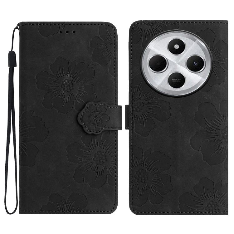 Flower Embossing Pattern Leather Phone Case