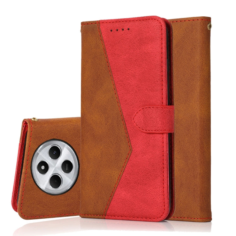 Dual-color Stitching Leather Phone Case