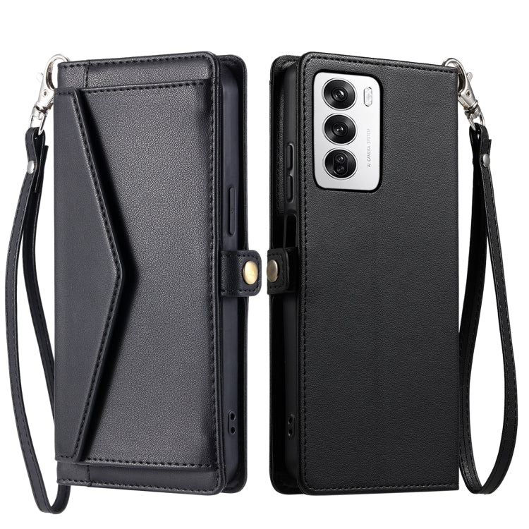 Wallet Multi-card Slot Leather Phone Case with Lanyard