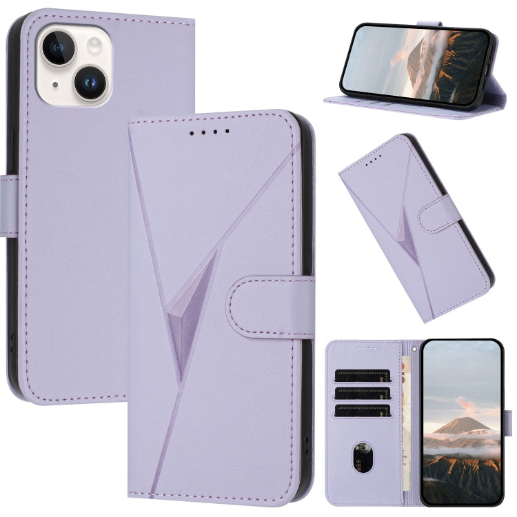 Triangle Pattern Buckle Clasp Leather Phone Case, For iPhone 13 Pro Max, For iPhone 13 Pro, For iPhone 13