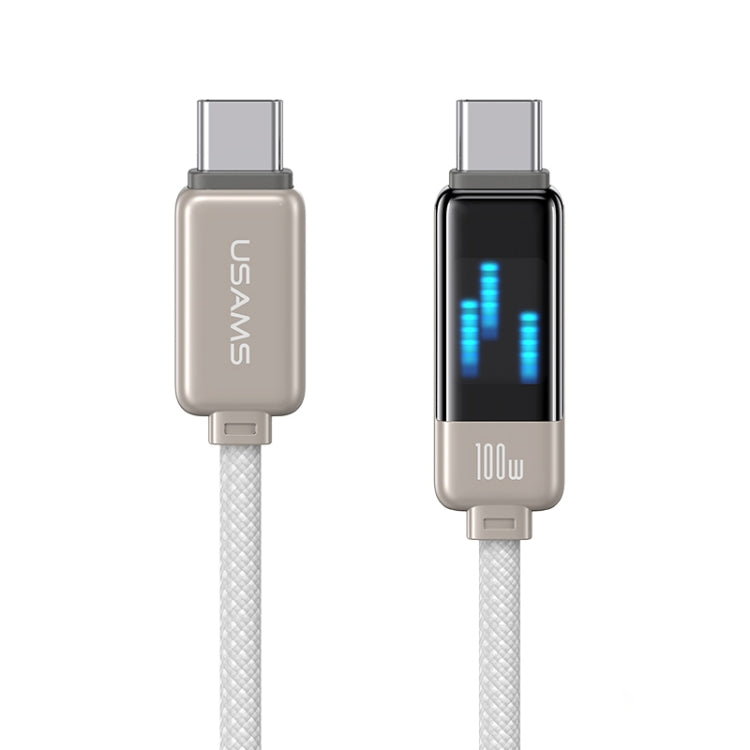 USAMS SJ744 100W USB-C / Type-C to USB-C / Type-C Zinc Alloy Fast Data Cable, Length: 1.2m, SJ744USB01, SJ744USB02