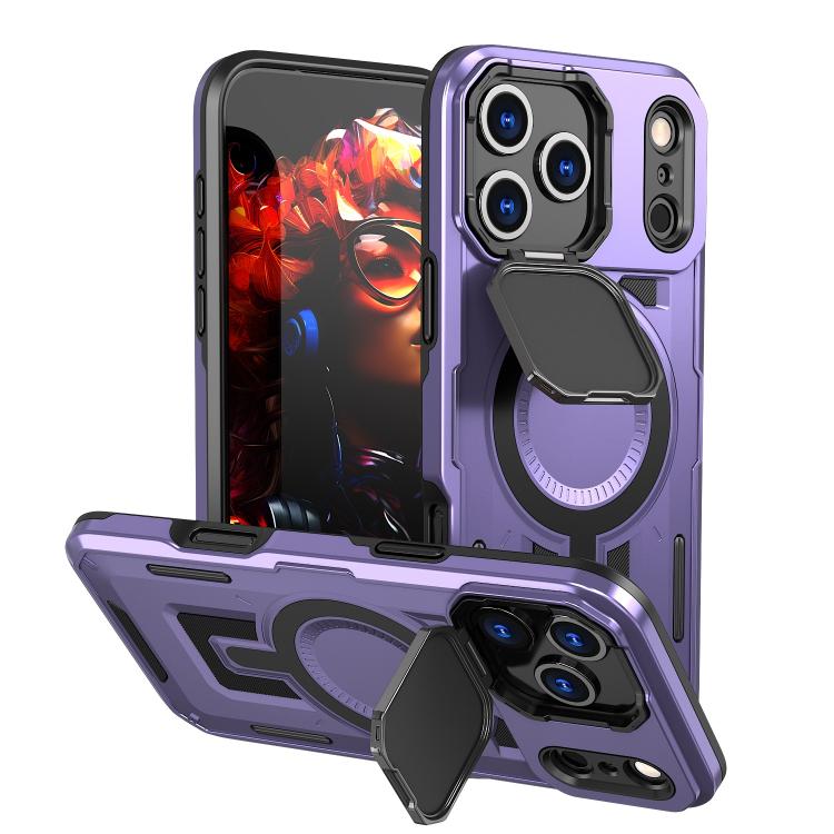Shield Frame Holder MagSafe Phone Case, For iPhone 17e / 16e, For iPhone 17 Pro Max, For iPhone 17 Pro