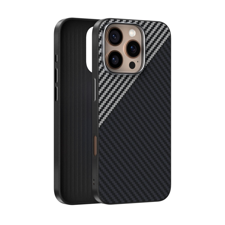 ABEEL C Carbon Fiber Series 6D Micro Relief MagSafe Phone Case, For iPhone 18 Pro / 17 Pro, For iPhone 18 Pro Max / 17 Pro Max, For iPhone 17e / 16e, For iPhone 17, For iPhone Air, For iPhone 16 Pro Max