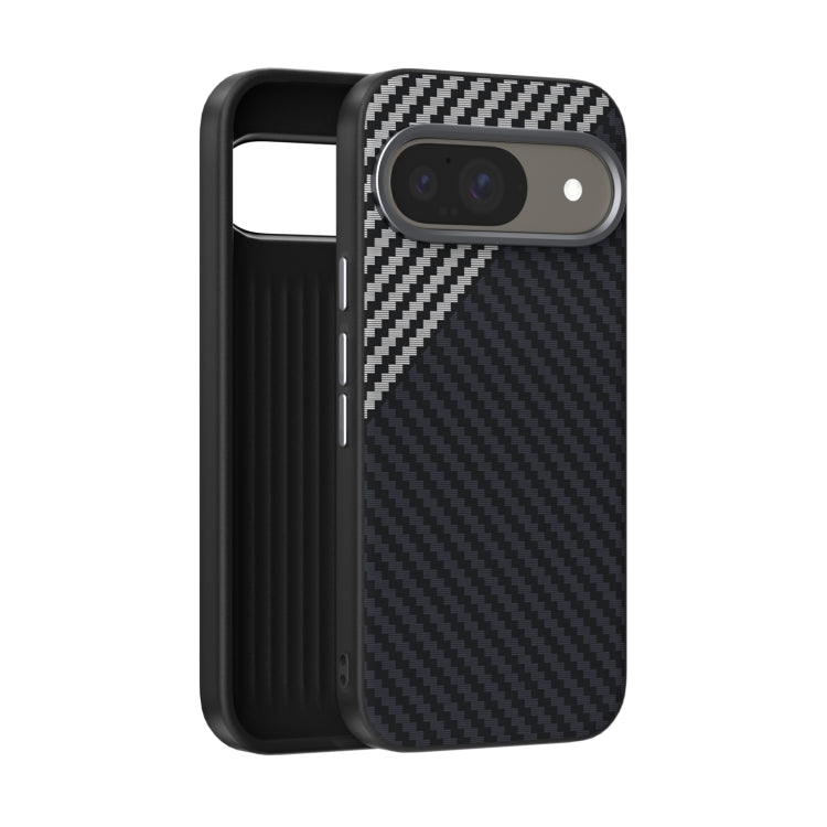ABEEL C Carbon Fiber Series 6D Micro Relief MagSafe Phone Case, For Google Pixel 9 Pro, For Google Pixel 9