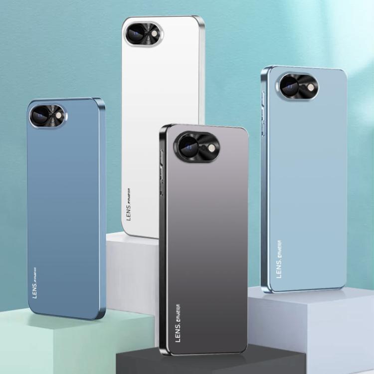 AG Frosted Electroplating Acrylic Phone Case, For iPhone 17e / 16e, For iPhone 16 Pro Max, For iPhone 16 Pro, For iPhone 16, For iPhone 15 Pro Max, For iPhone 15 Pro