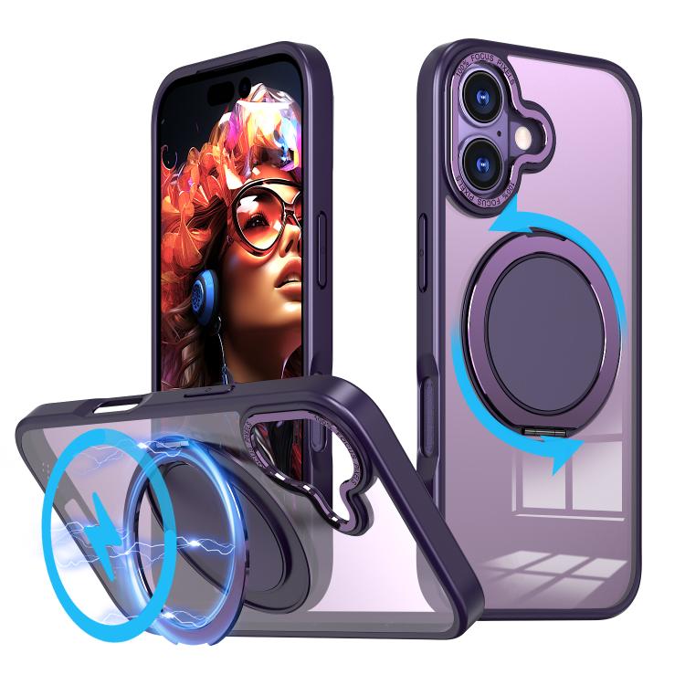 360-degree Rotating MagSafe Magnetic Holder Phone Case, For iPhone 17e / 16e, For iPhone 17 Pro Max, For iPhone 17 Pro, For iPhone 17