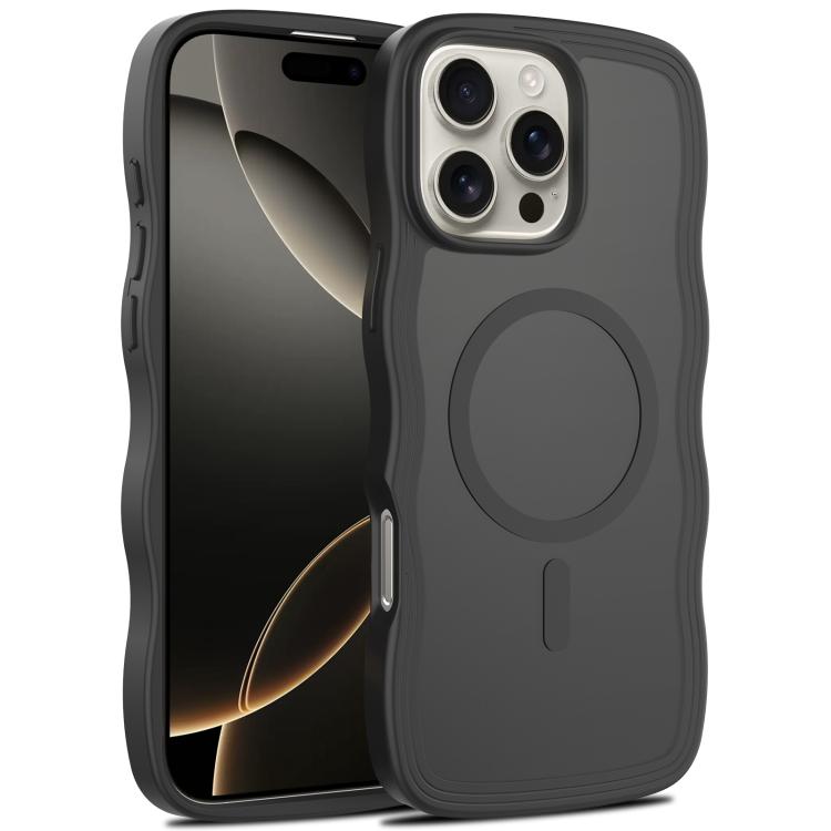 Skin Feel Wave Texture MagSafe Phone Case, For iPhone 17e / 16e, For iPhone 17, For iPhone Air, For iPhone 16 Pro Max