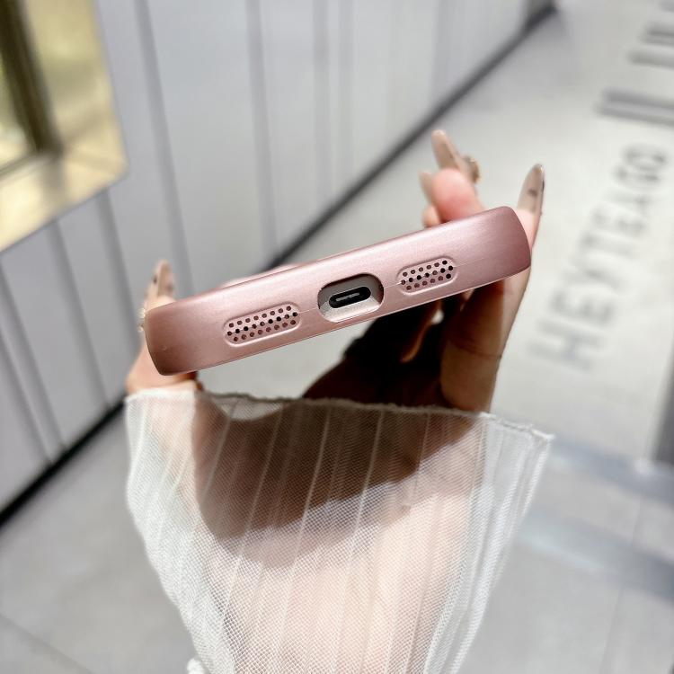 Solid Color Metallic Paint Precise Hole TPU Phone Case, For iPhone XS Max, For iPhone 8 Plus / 7 Plus