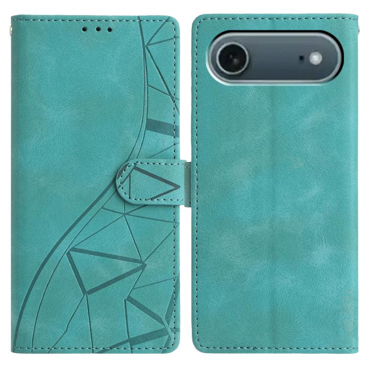 Triangles Embossed Leather Phone Case