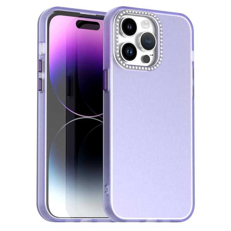 Candy Diamond Frosted PC Hybrid TPU Phone Case, For iPhone 15 Plus, For iPhone 14 Plus, For iPhone 14 Pro Max