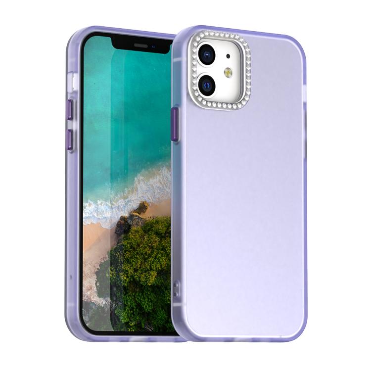 Candy Diamond Frosted PC Hybrid TPU Phone Case, For iPhone 13 Pro, For iPhone 12, For iPhone 12 Pro
