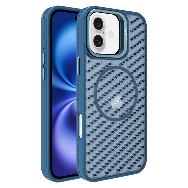 O-Shape Hollow Cooling Lens Holder MagSafe Phone Case, For iPhone 16e, For iPhone 16 Pro Max, For iPhone 16 Pro, For iPhone 16 Plus
