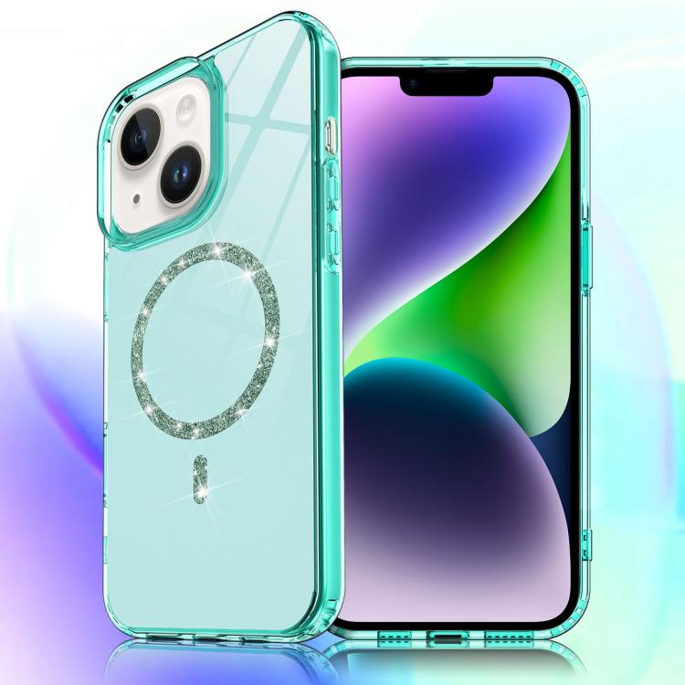 Transparent MagSafe Glitter Powder Acrylic Phone Case