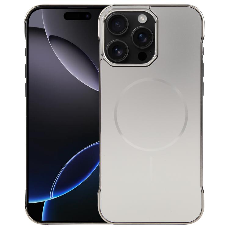 Electroplating Frameless Frosted Anti-Glare PC MagSafe Phone Case, For iPhone 17e / 16e, For iPhone 17 Pro Max, For iPhone 17 Pro, For iPhone 17, For iPhone Air, For iPhone 16 Pro Max
