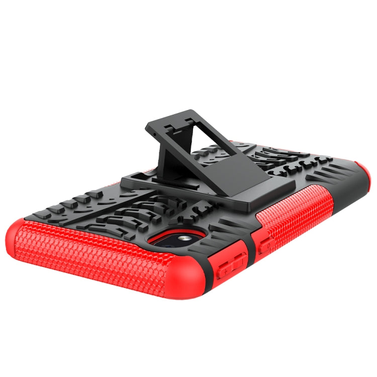 Tire Texture Shockproof TPU + PC Protective Case with Holder